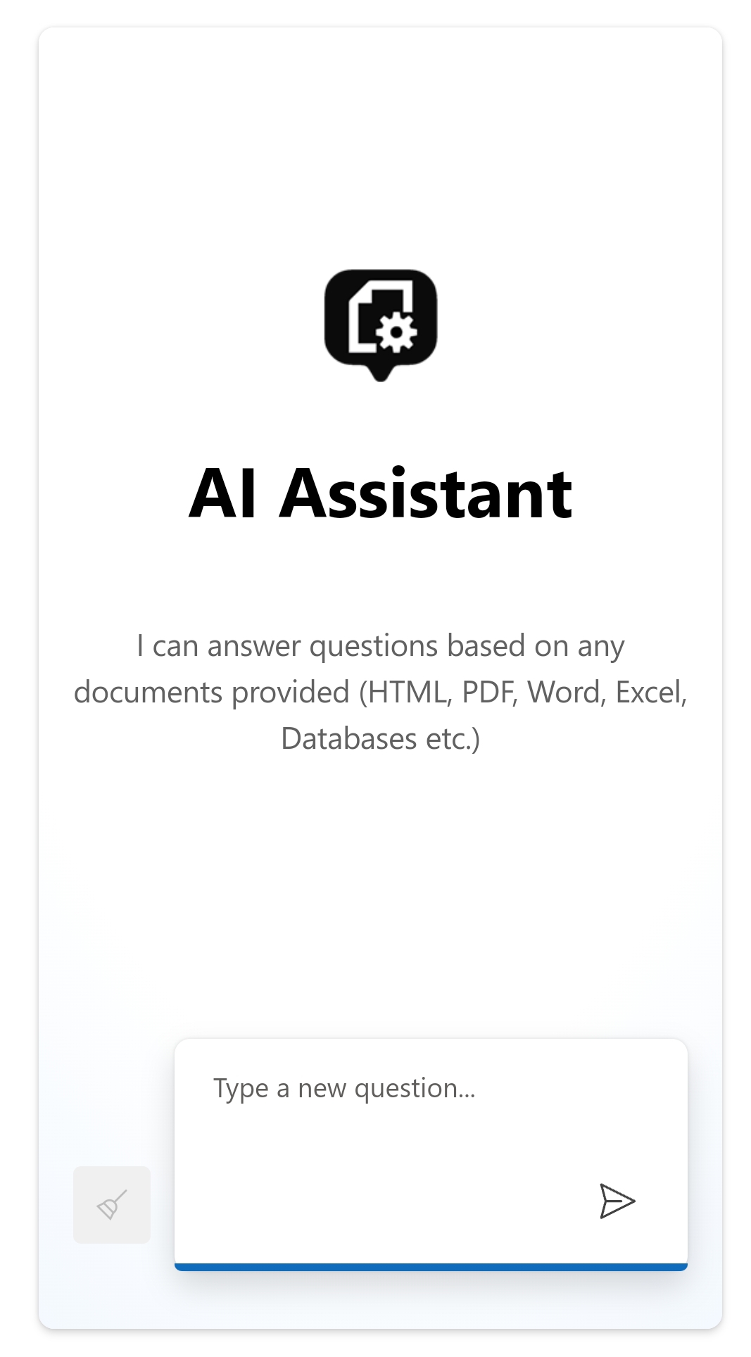 AI chatbot user interface on mobile phone